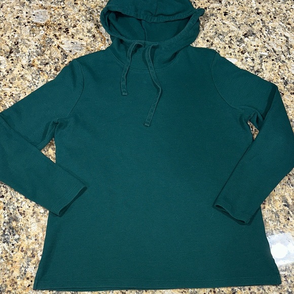 Teal Hooded Lightweight Sweatshirt - Picture 5 of 9